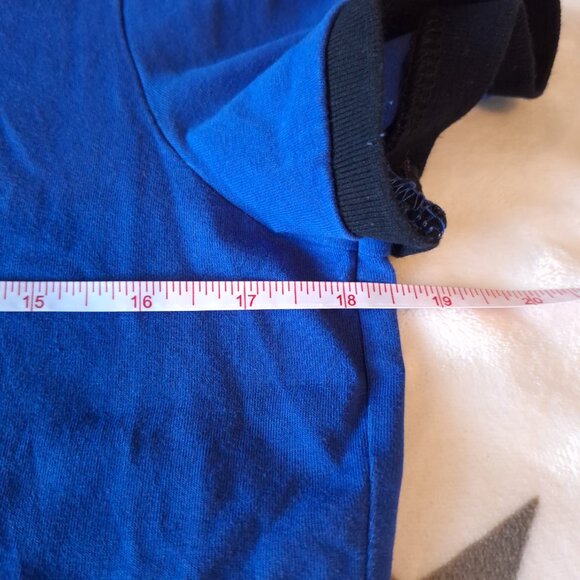 LRL Lauren Active Ralph Lauren Women Large Polo Golf Short Sleeve 1/4 Zip Blue - Picture 6 of 14